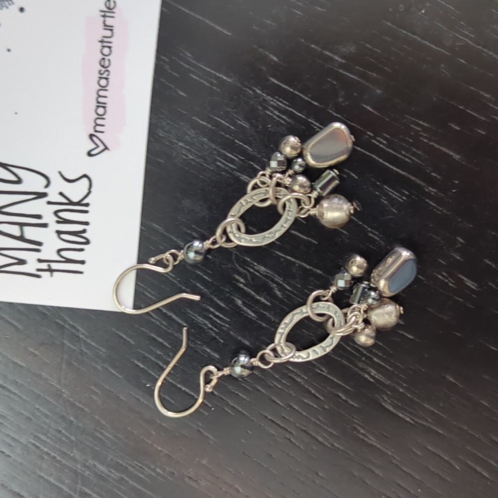 Silpada sterling hailstone earrings